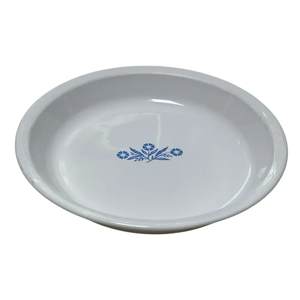 Vintage Corning Ware Blue Cornflower P-309 Pie Plate Dish 9” Made in USA